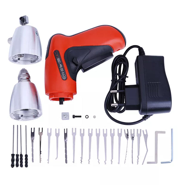 Electric Pick Machine Cordless Electric Lock Pick Gun – 84 Lock Picks